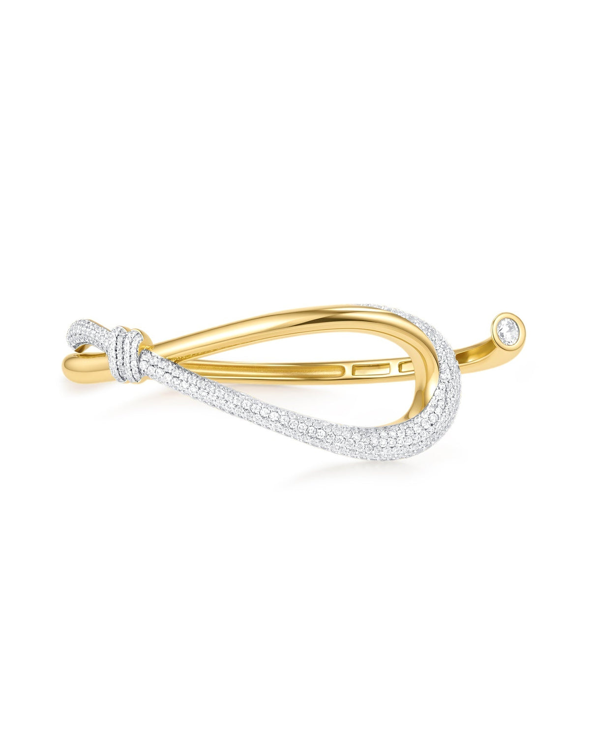 Ania Haie Gold Pave Knot Cuff Bracelet B077-04G B077-04G front packshot