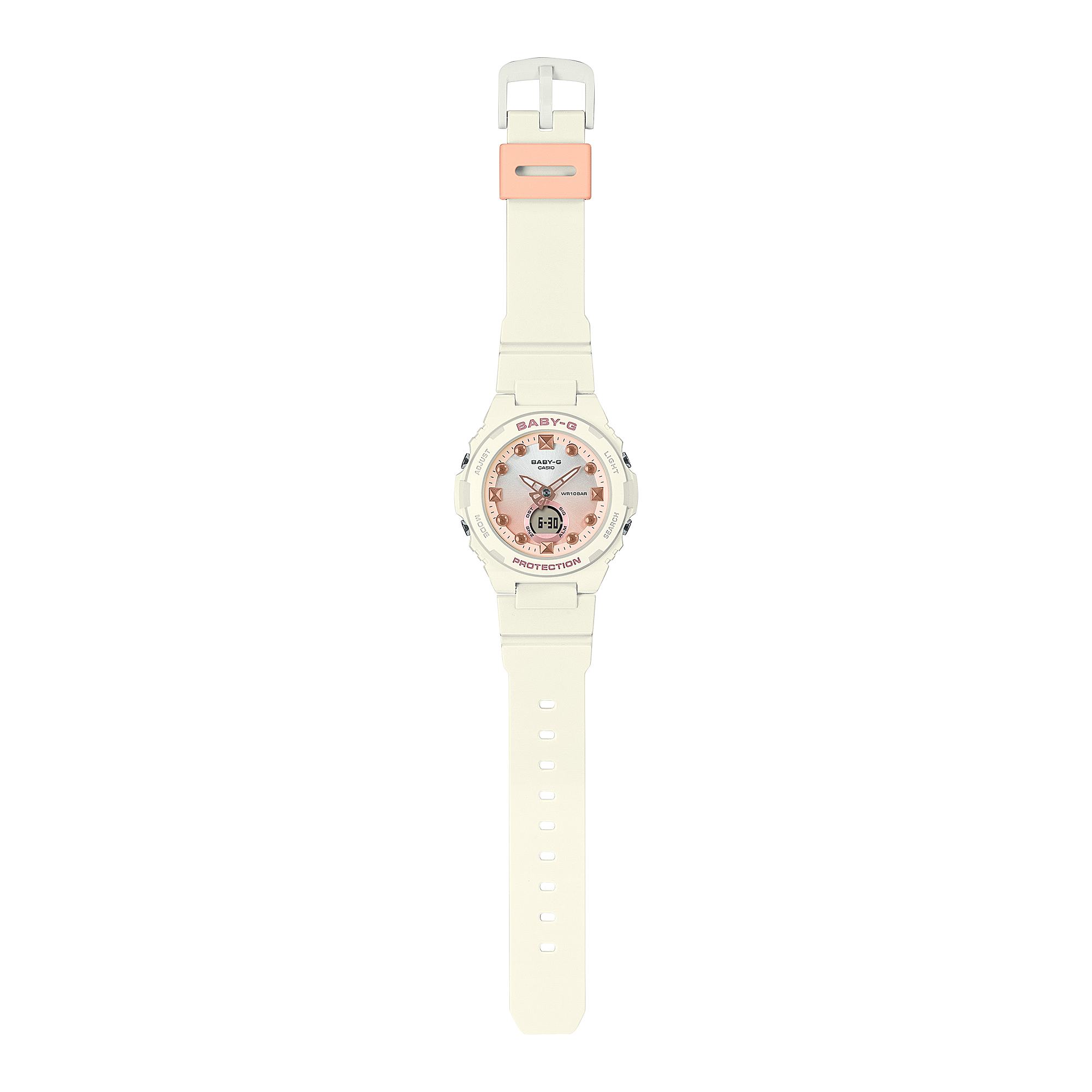 BABY-G White Resin Band Womens Watch BGA320-7A1