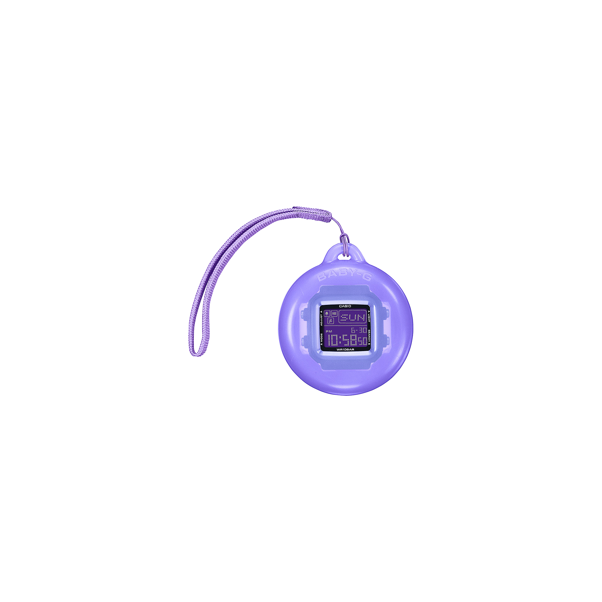 Baby-G Digital Holder Set Violet Resin Band Watch BGD10K-2D