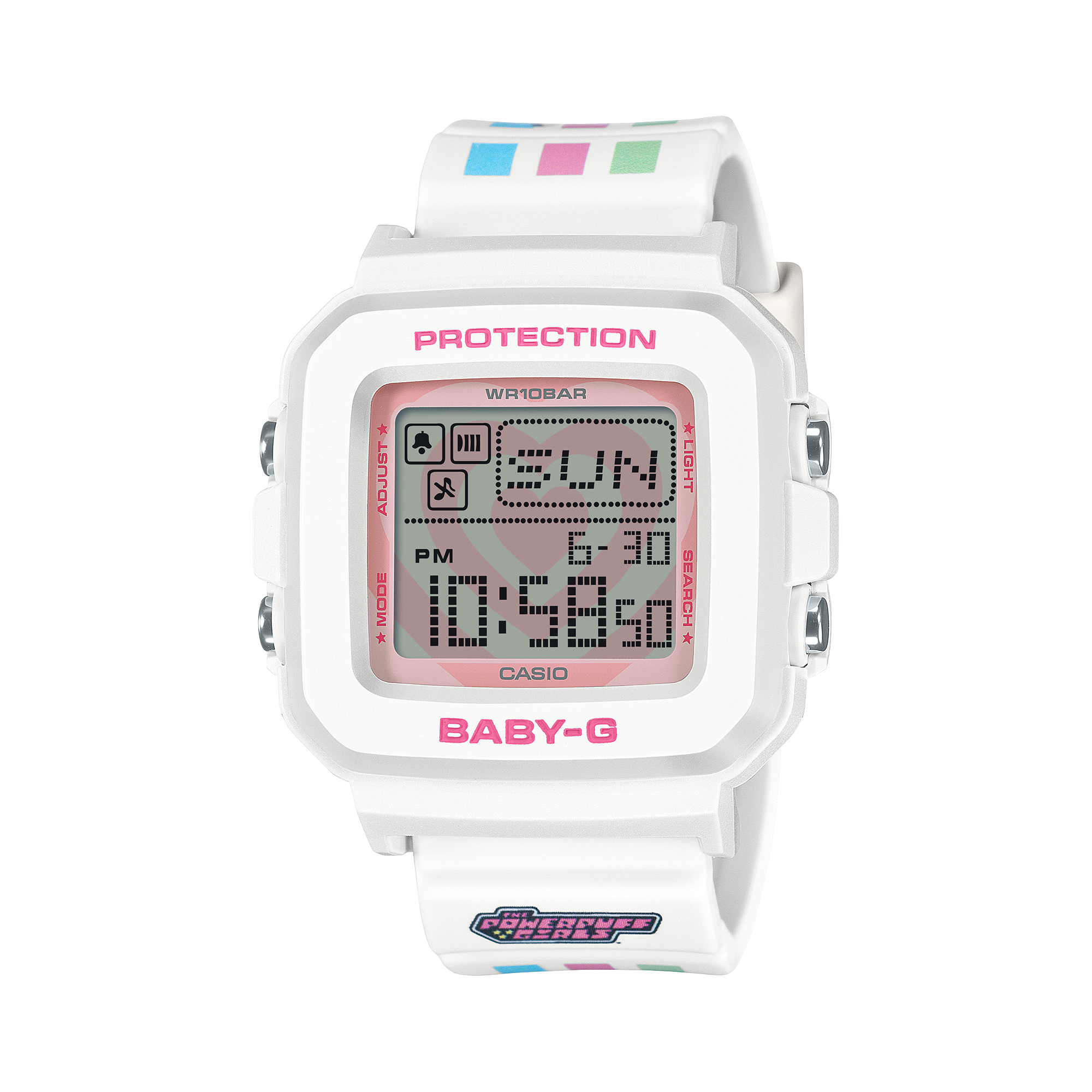 Baby G Powerpuff Girls Collaboration Resin Band Watch BGD10KPP-7D