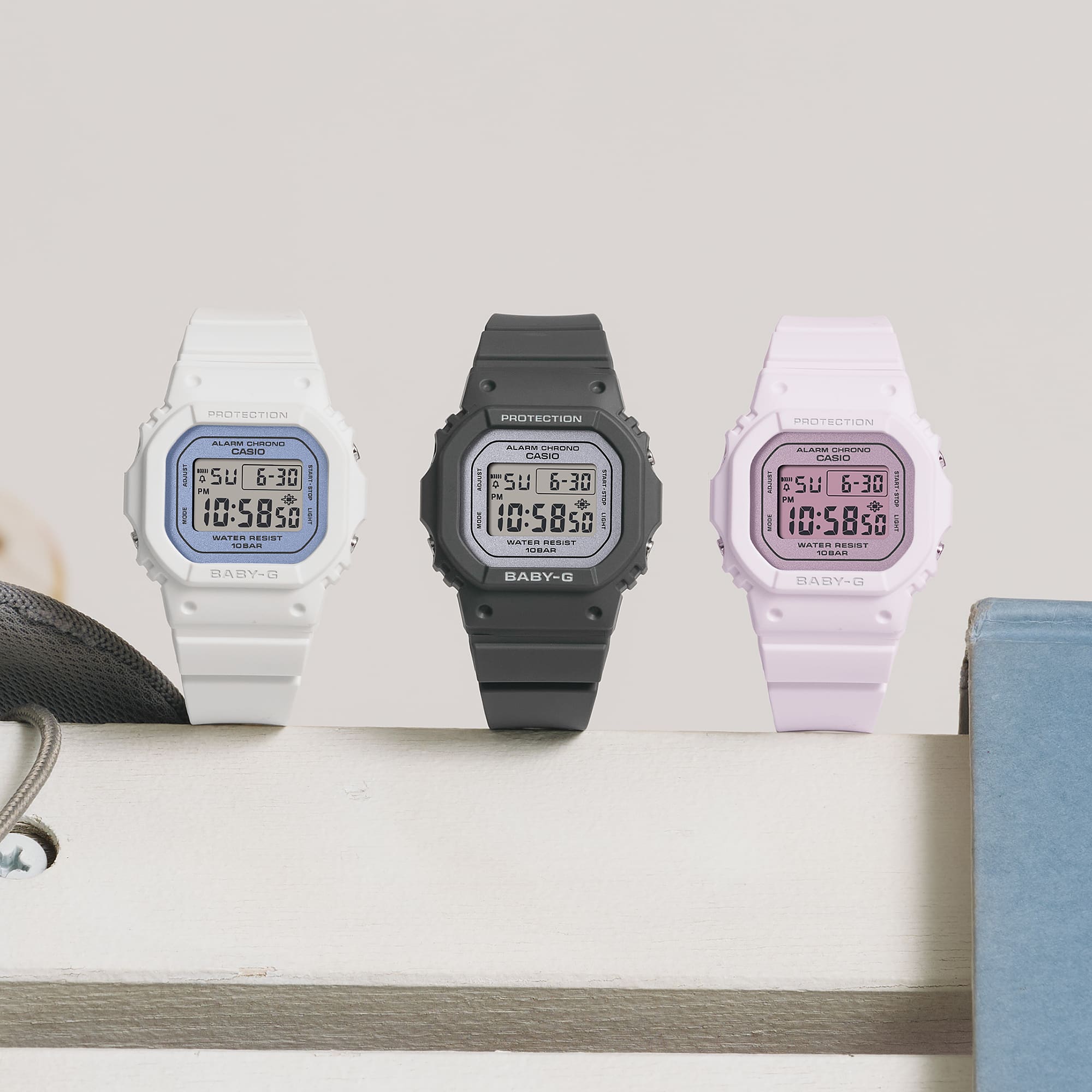 Casio Baby-G BGD565SC-1D white women's digital watch