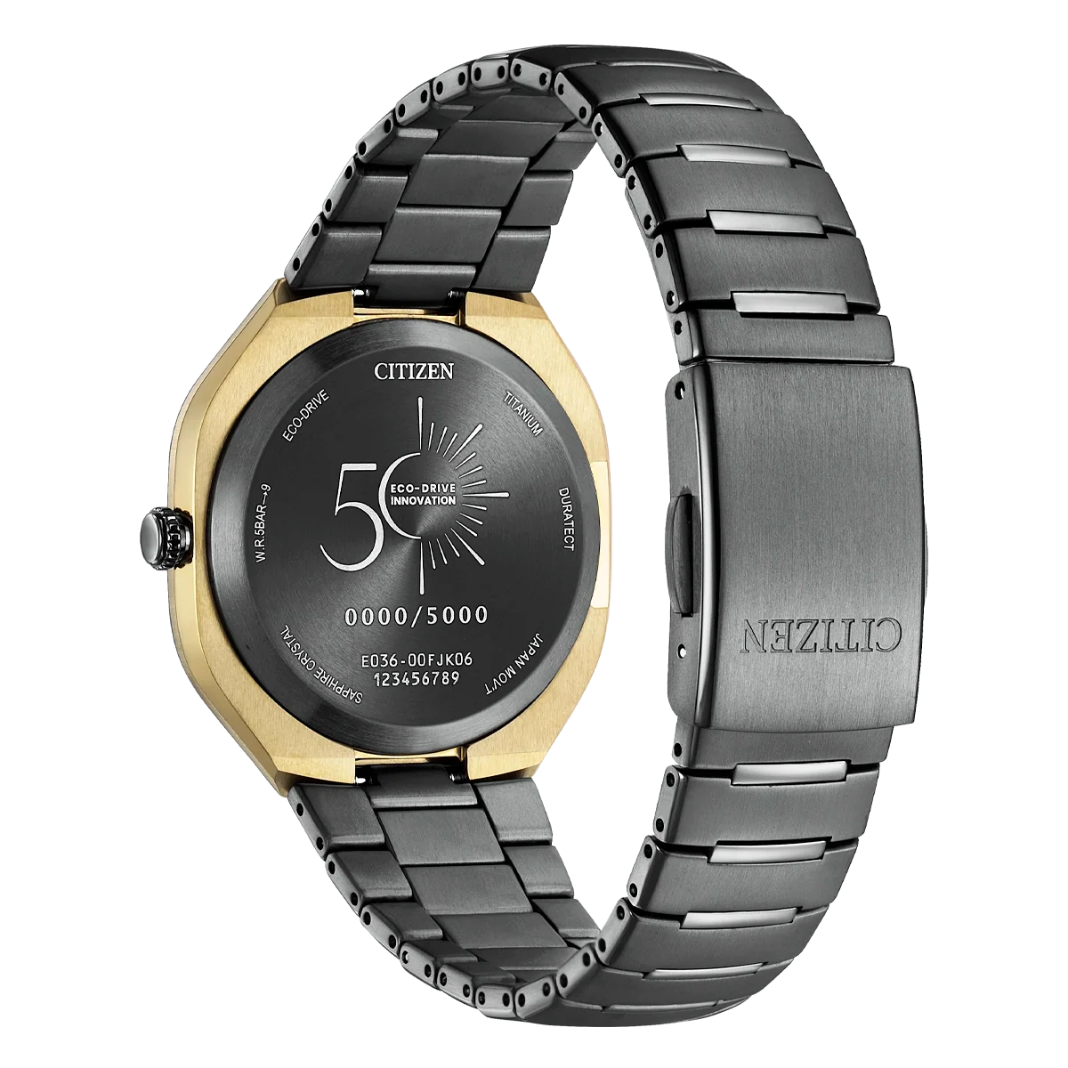 Citizen Eco-Drive Photon BJ6569-59X caseback view