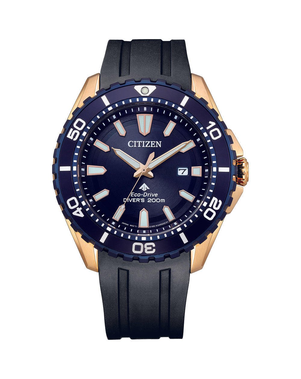 Citizen Eco-Dive Blue Dial Polyurethane Strap Watch BN0196-01L