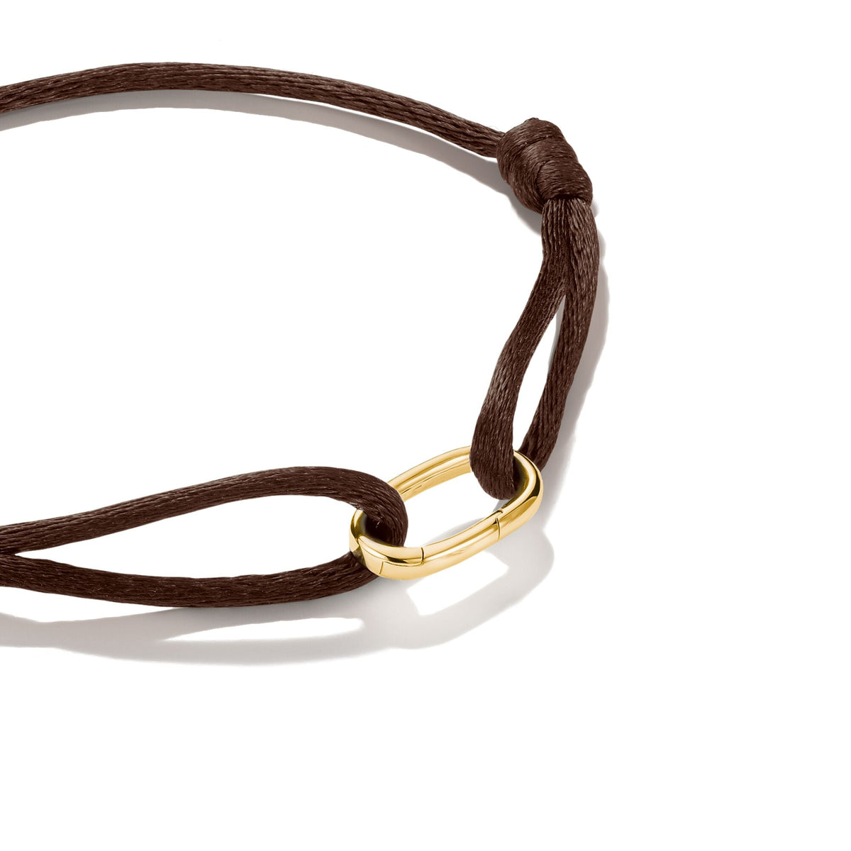 Thomas Sabo Brown Textile Charm Club Bracelet with Gold-Tone Clasp TC1210MBRY TC1210MBRY view 4
