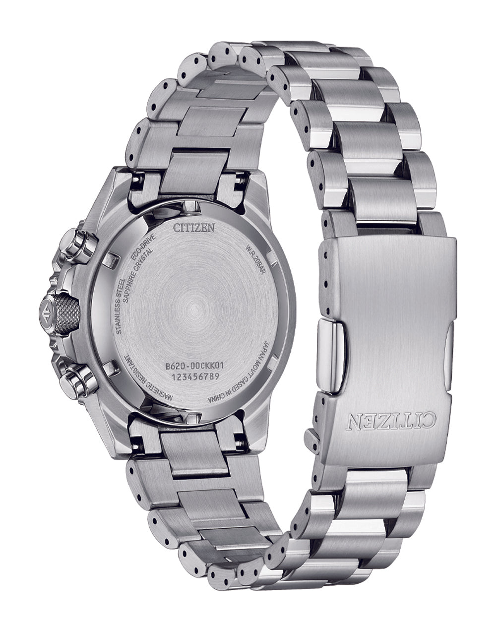 Citizen Eco-Drive Promaster Navihawk Silver Dial Stainless Steel Watch CA4660-61A