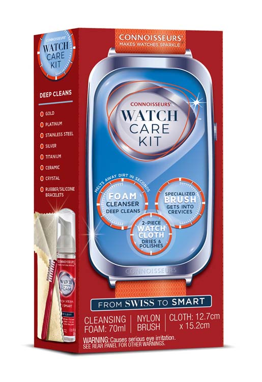 Connoisseurs Watch Cleansing Foam Kit with Brush and Cloth