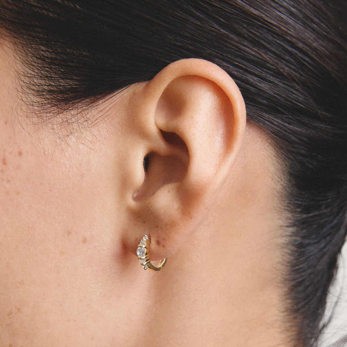 Thomas Sabo Hoop earrings with zirconia TCR778MY TCR778MY view 2