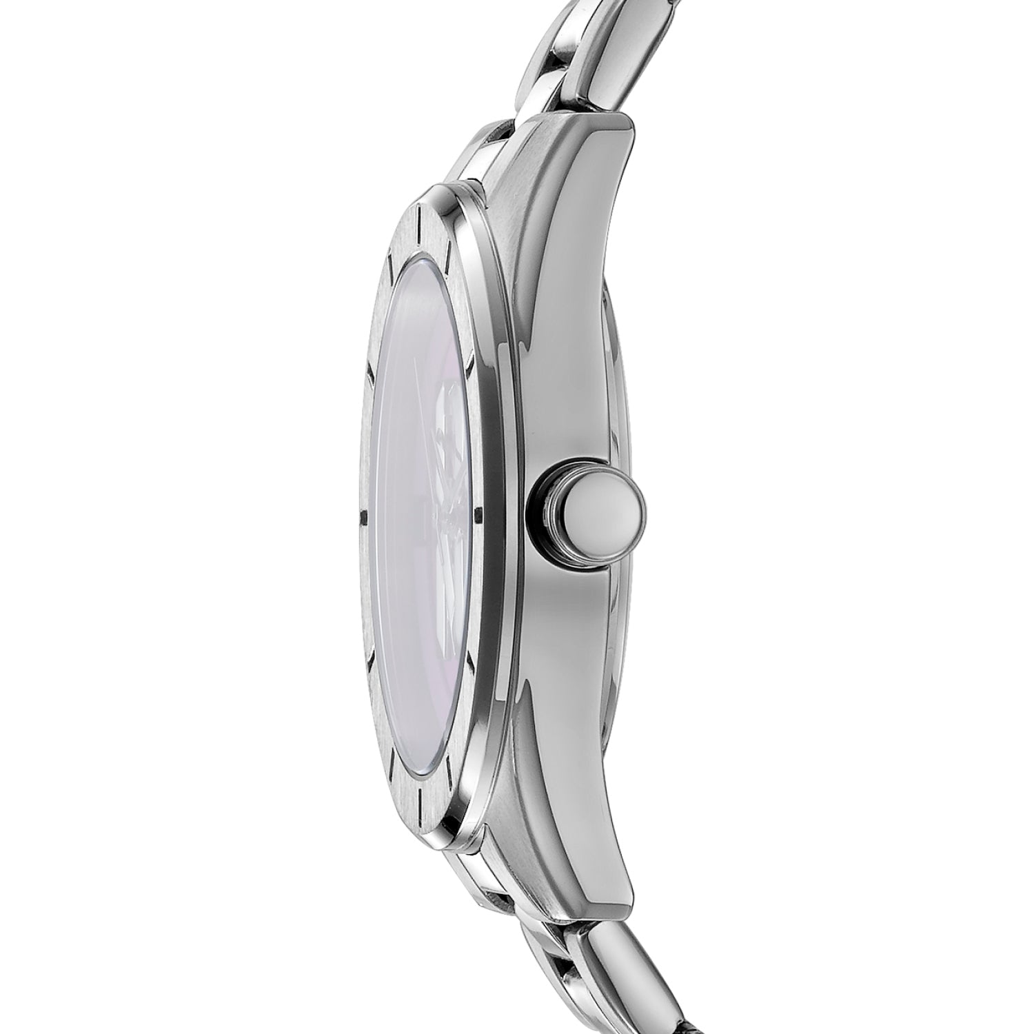 DKNY Silver Stainless Steel Logo Chambers Midi Womens Watch 34mm