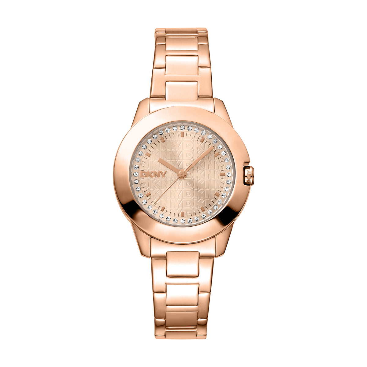 DKNY Park Ave Logo Rose Gold Dial Stainless Steel Watch  display picture 1