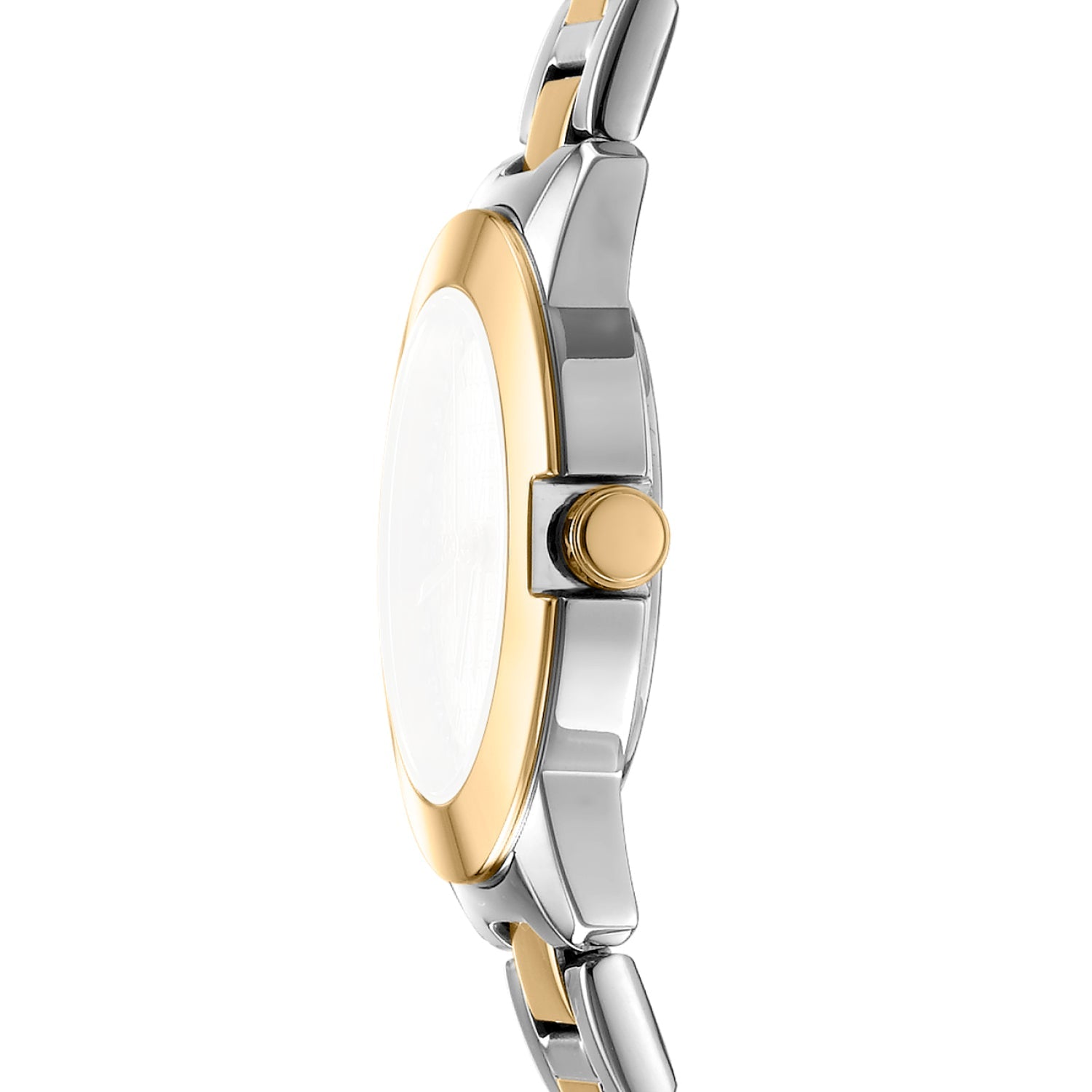 DKNY Two Tone Stainless Steel Watch Light Blue Dial 30mm