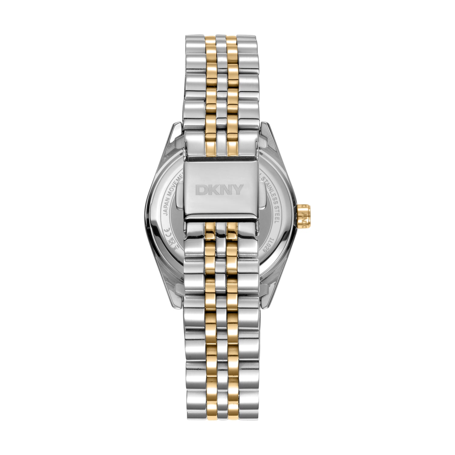 DKNY Two Tone Stainless Steel Green Dial Watch 32mm Women