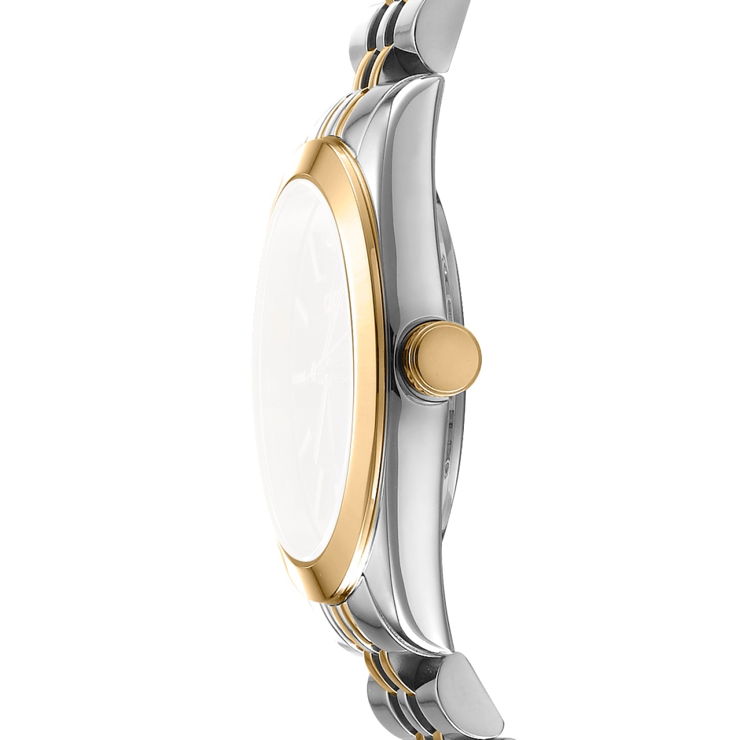 DKNY Two Tone Stainless Steel Green Dial Watch 32mm Women