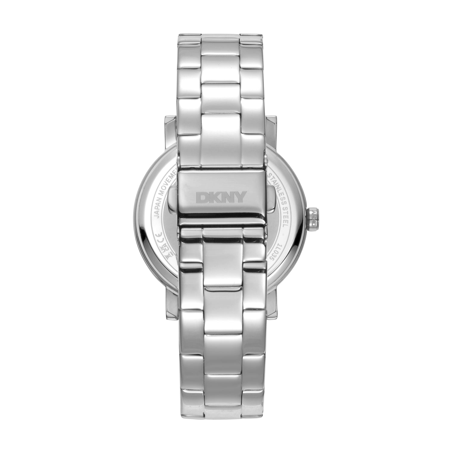 DKNY Soho Logo Silver Dial Stainless Steel Watch DK1L035M0045