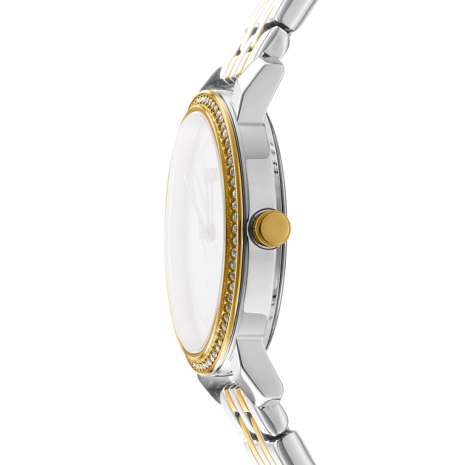 DKNY Astoria Glitz Two Tone Stainless Steel Womens 32mm Watch