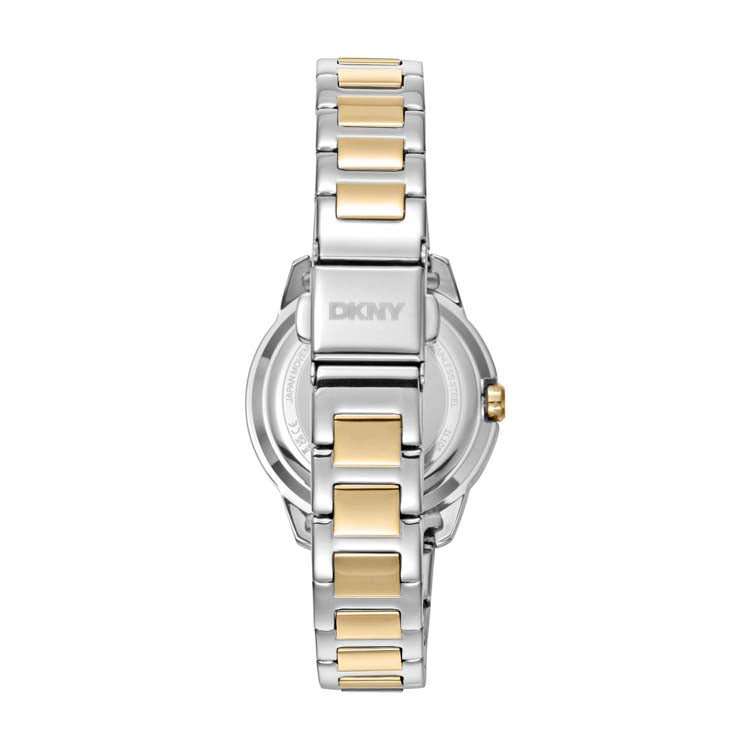 DKNY Two Tone Stainless Steel Green Dial Watch for Women 30mm