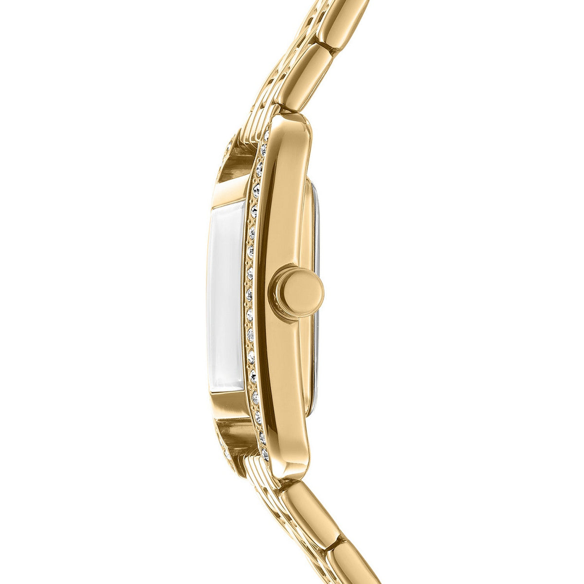 DKNY Signature Shape Gold 20x33mm Silver Dial Womens Watch DK1L117M0035