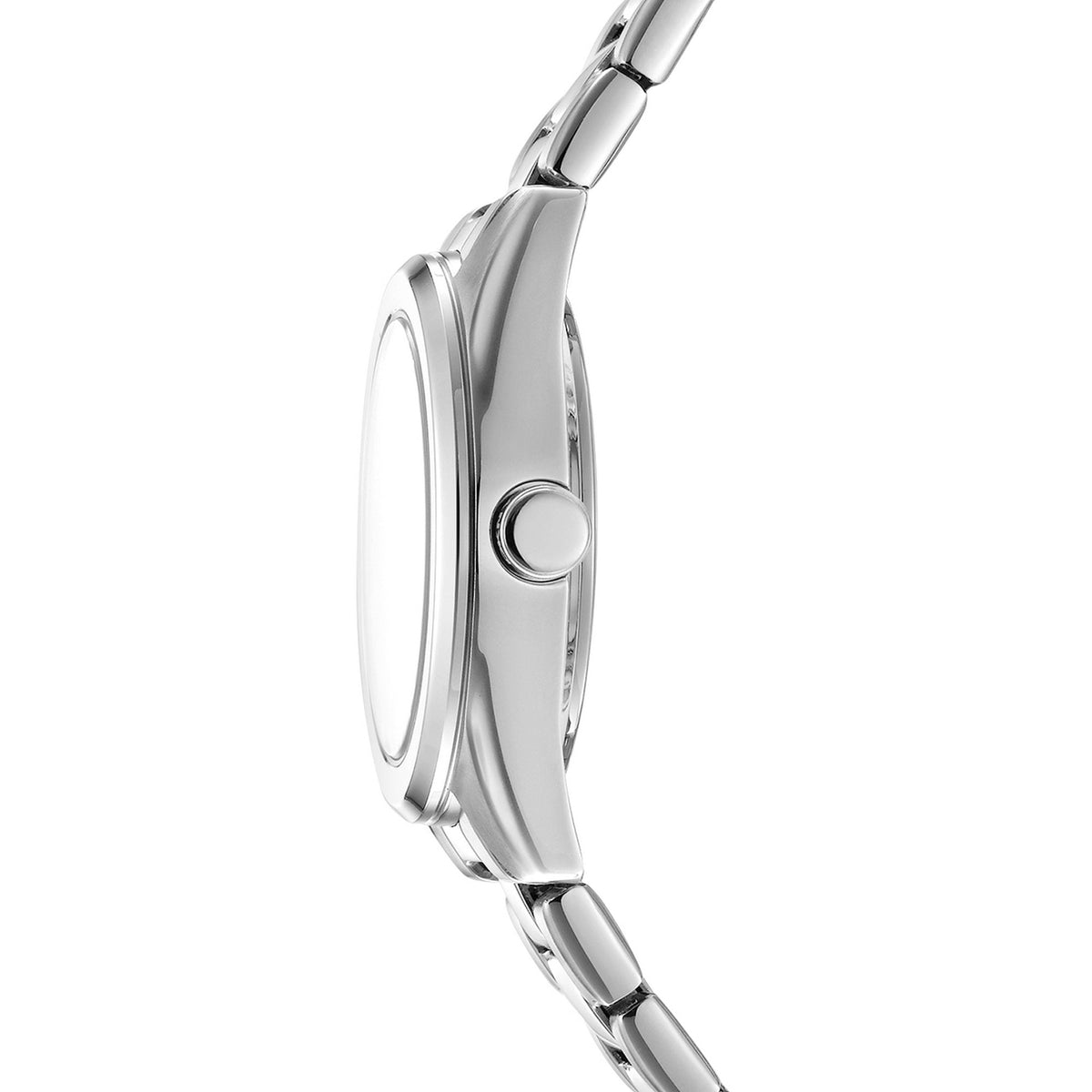 DKNY Logo Silver 28mm Black Dial Womens Watch + Silver Bracelet DK1L145M0045