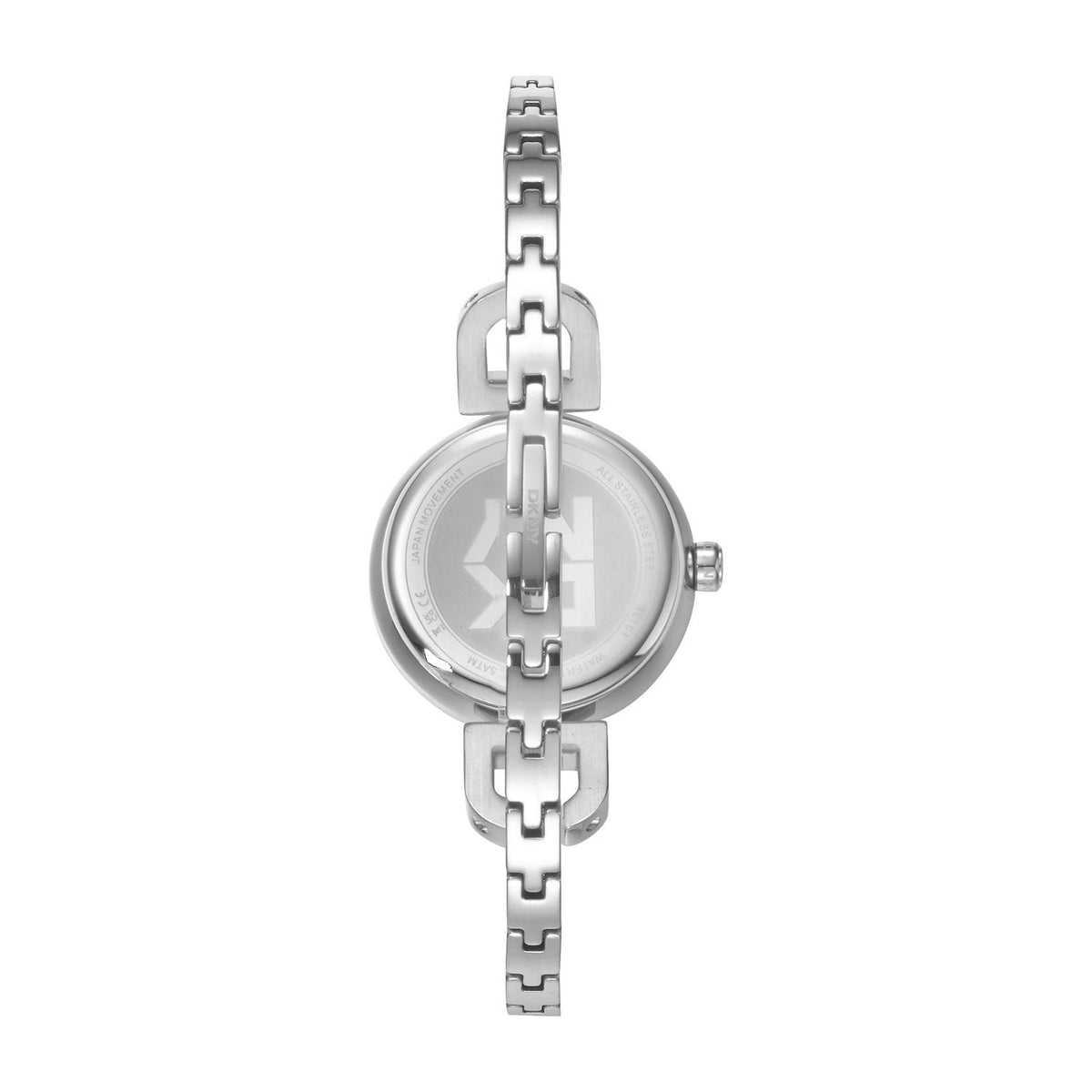 DKNY Half Bangle Silver 26mm Silver Dial Womens Watch DK1L161M0015