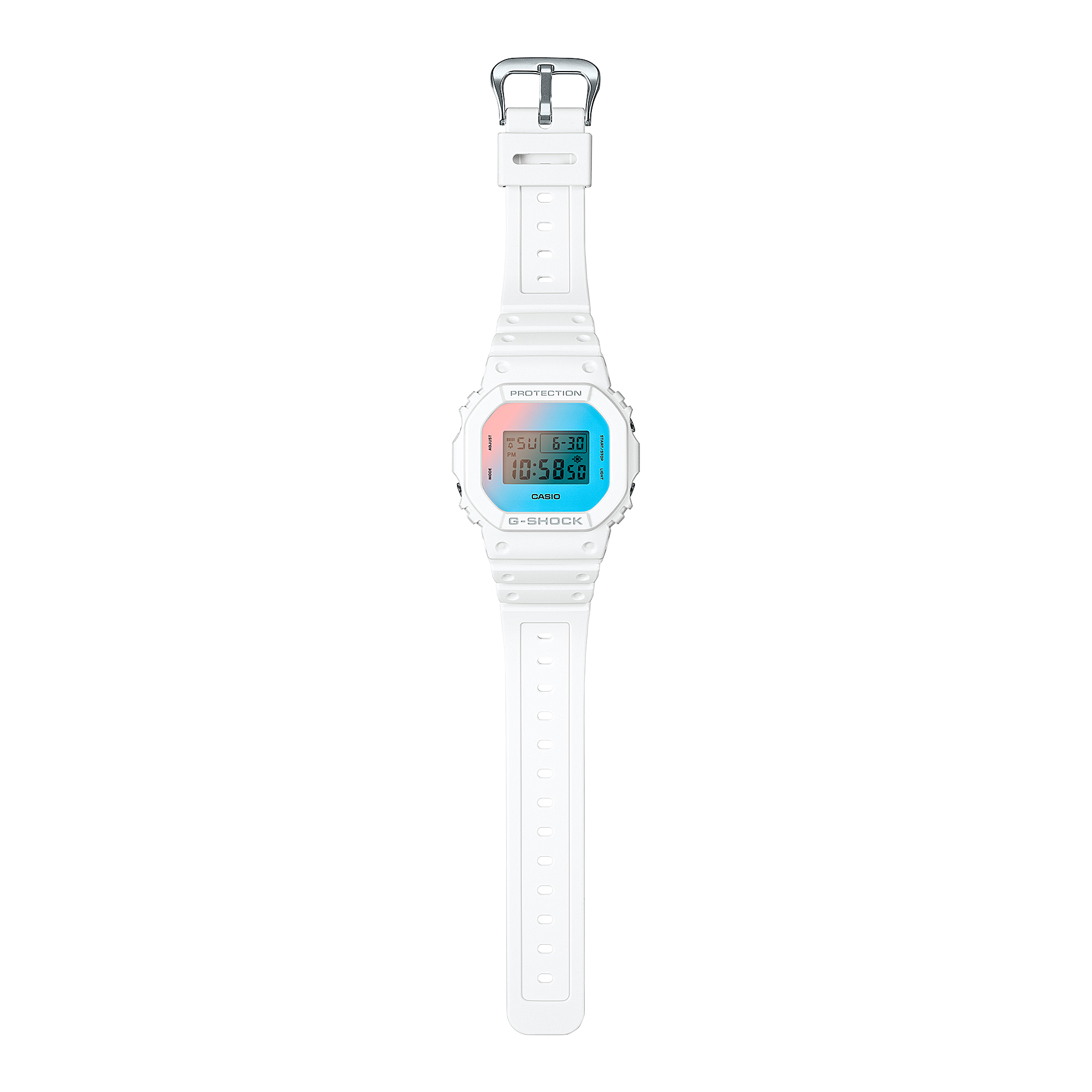 G-Shock Digital White Resin Band Watch DW5600TL-7D