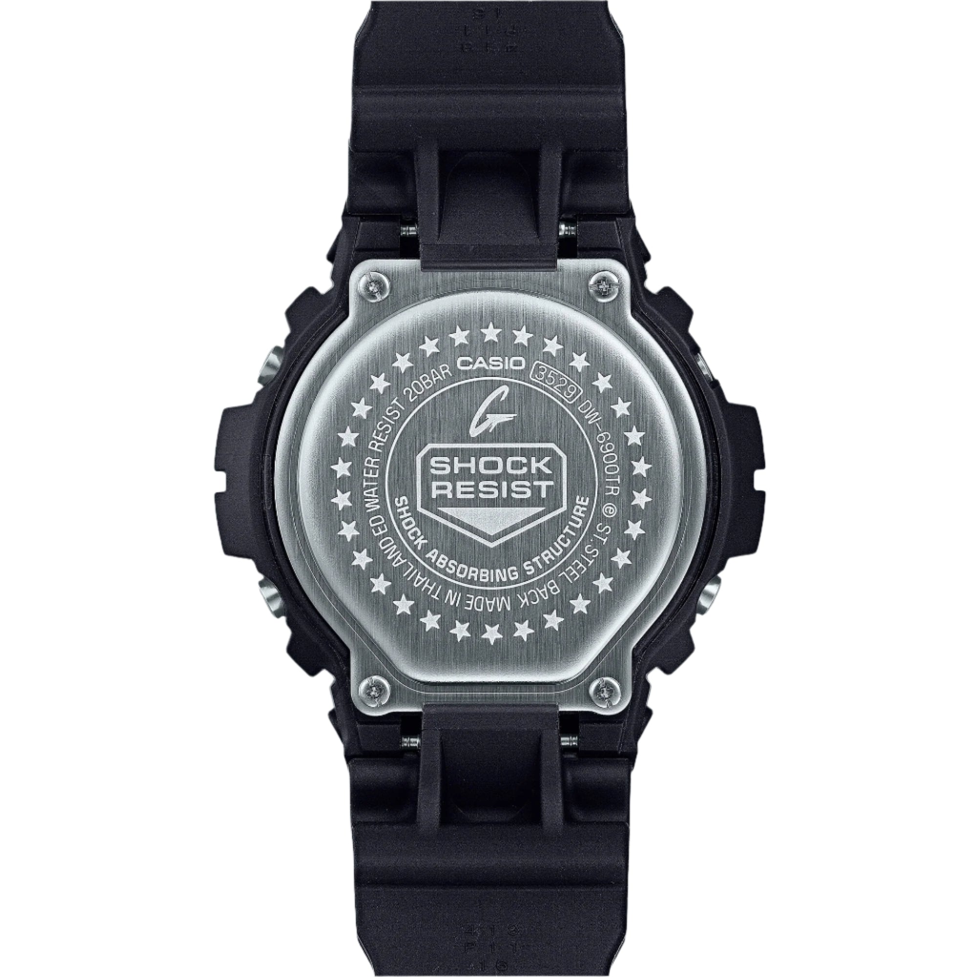 G-Shock Digital 6900 Series Grey Dial Black Resin Band Watch DW6900TR-1D