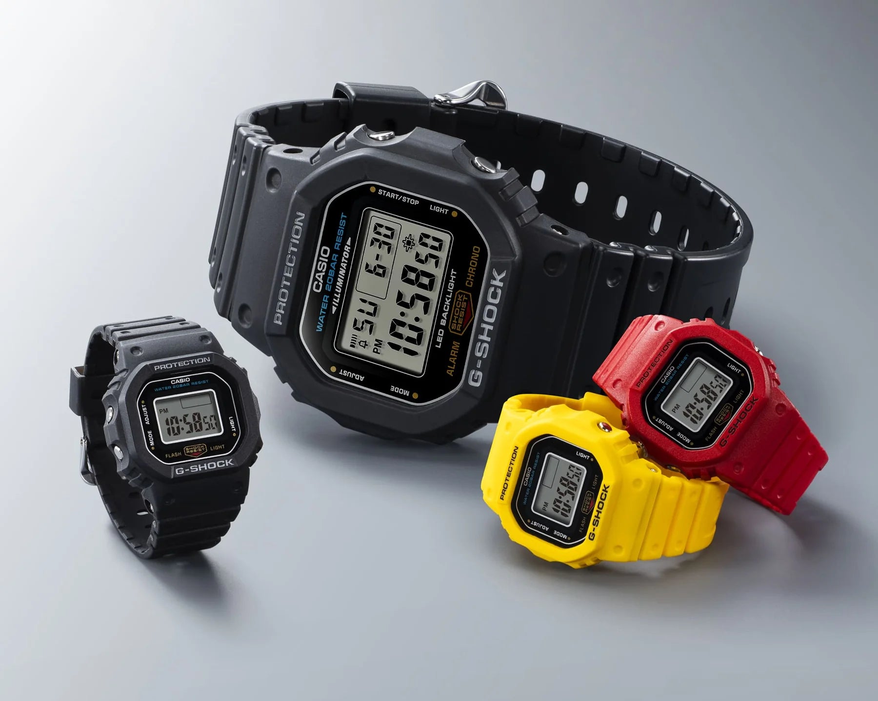 G-Shock Nano 5600 SERIES Yellow Ring Watch DWN5600-9D