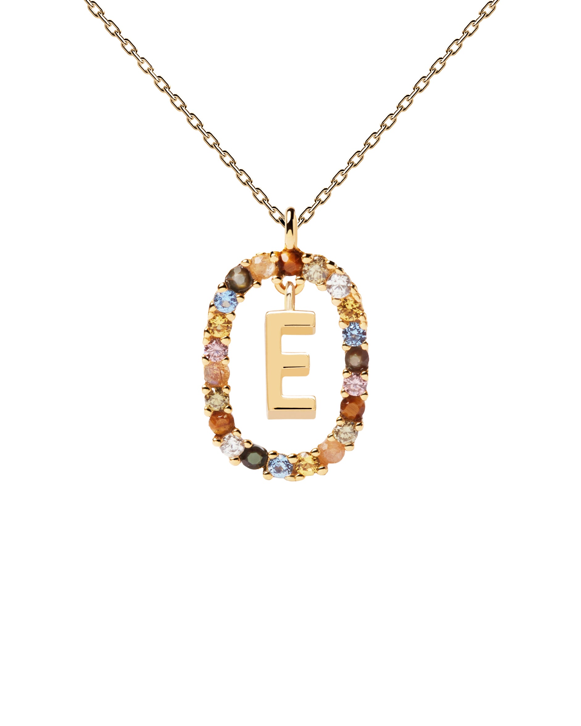 PDPAOLA Letter E Necklace