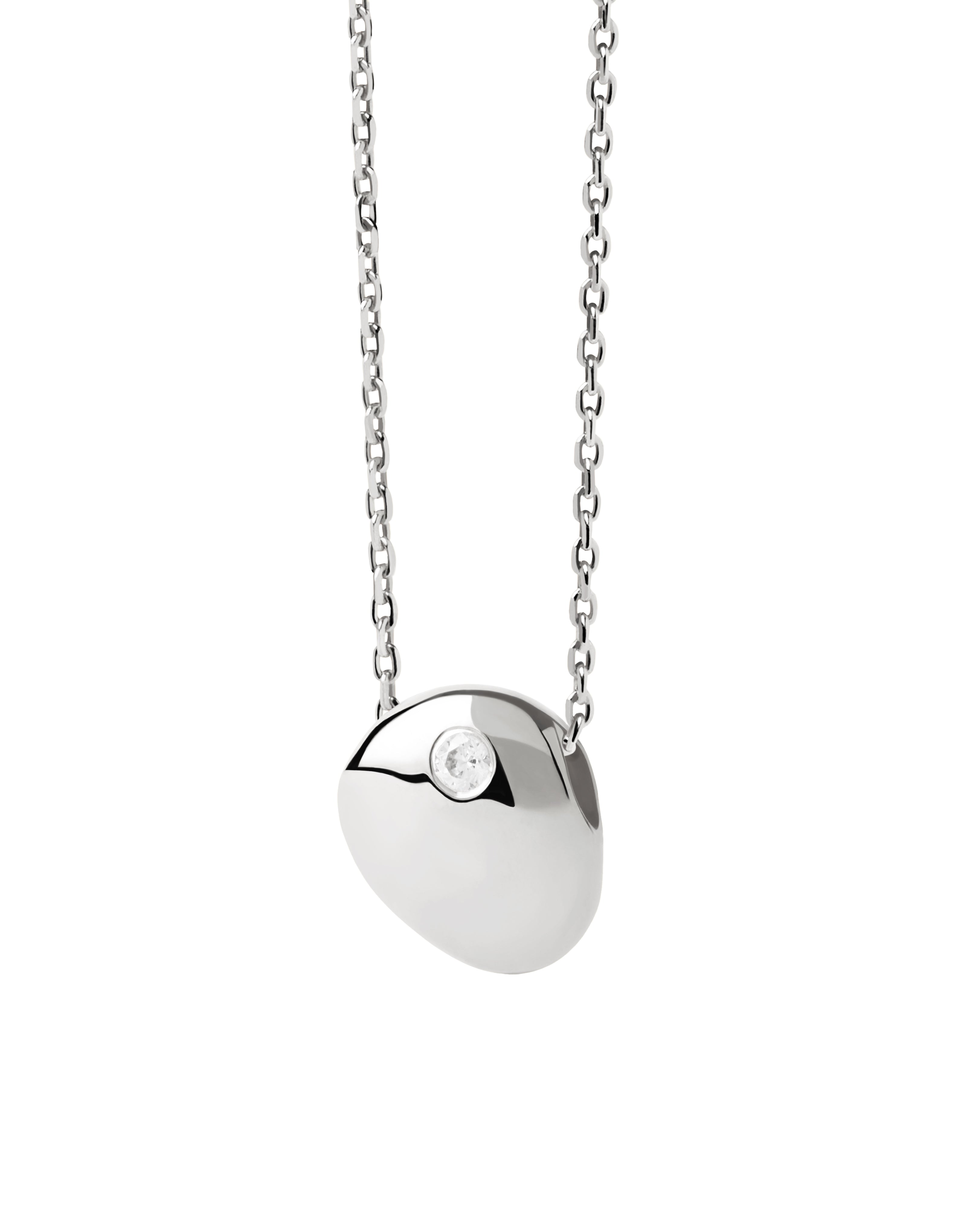 PDPAOLA Wave Silver Necklace