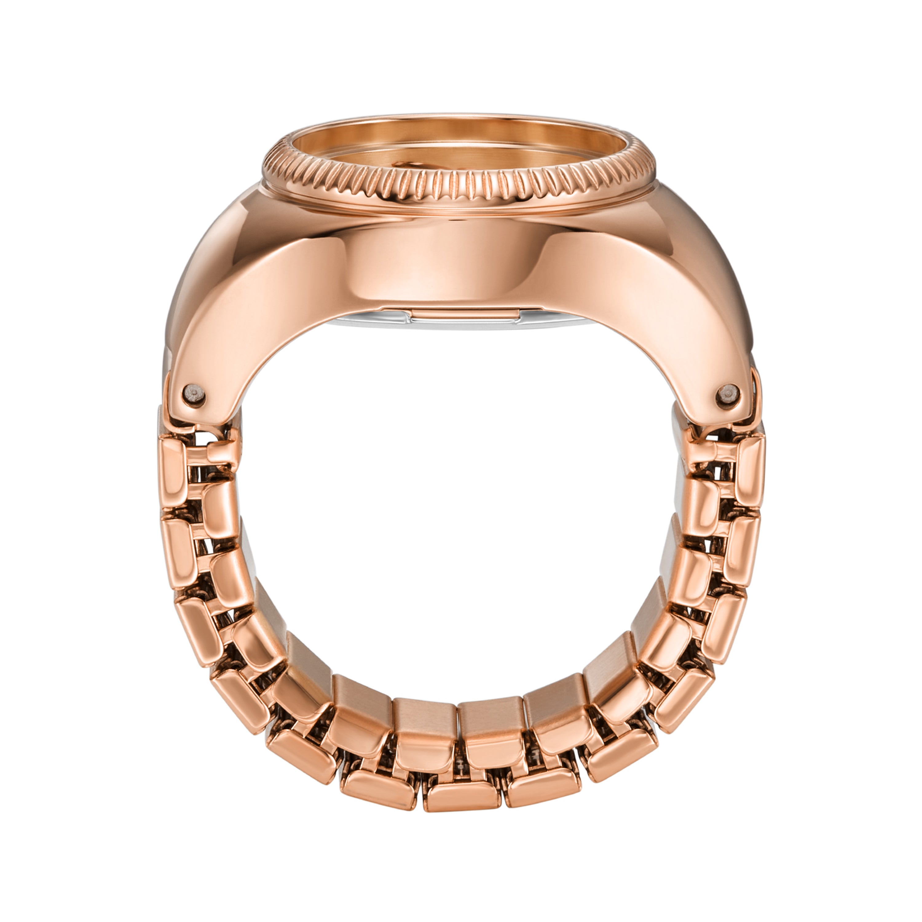 Fossil Elegance Ring Watch ES5247 – Rose Gold Two-Hand Timepiece