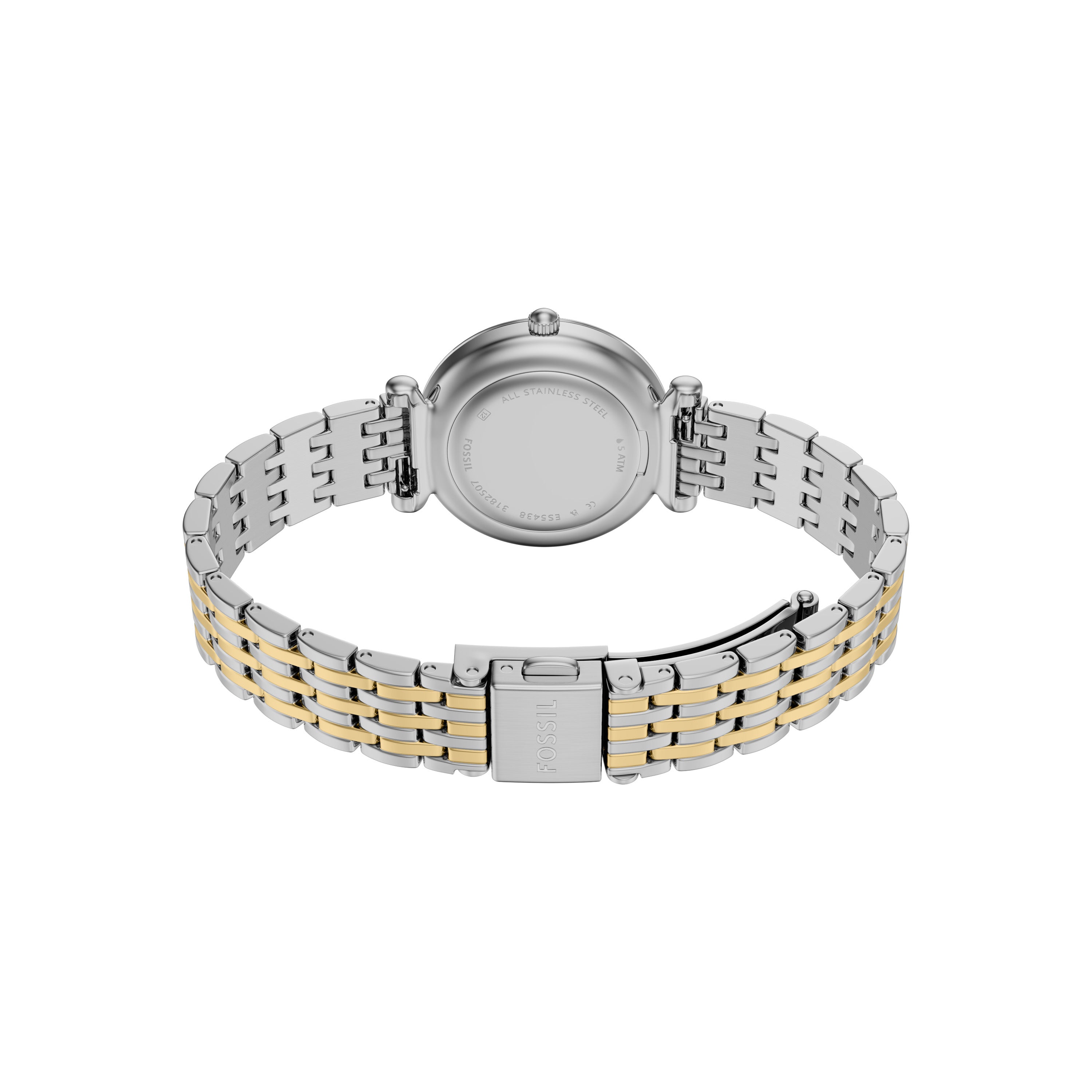 Fossil Carlie Three Hand Two Tone Stainless Steel Watch ES5438