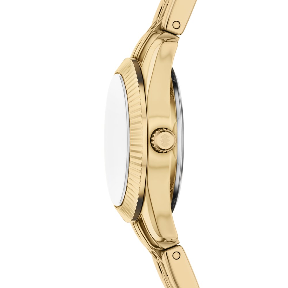 Fossil Scarlette Mini Three-Hand Gold-Tone Stainless Steel Women's Watch ES5474