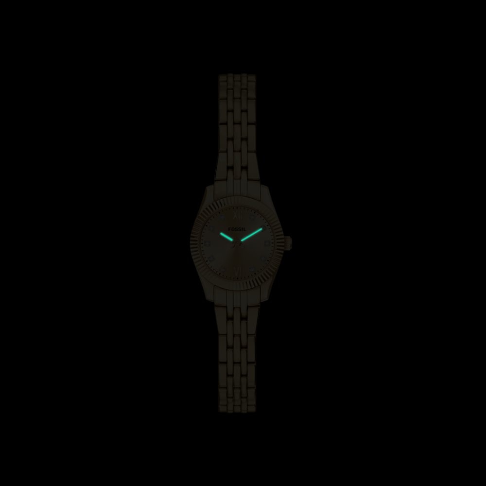 Fossil Scarlette Mini Three-Hand Gold-Tone Stainless Steel Women's Watch ES5474