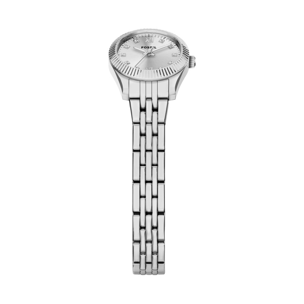 Fossil Scarlette Mini Three-Hand Silver Stainless Steel Women's Watch ES5475