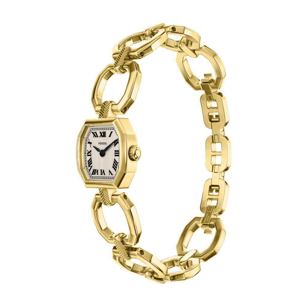 Fossil Harlow Mini Two-Hand Gold-Tone Stainless Steel Women's Watch ES5483