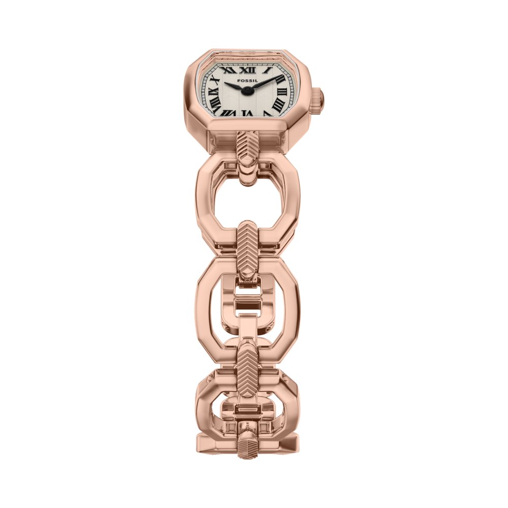 Fossil Harlow Mini Two-Hand Rose Gold-Tone Stainless Steel Women's Watch ES5484
