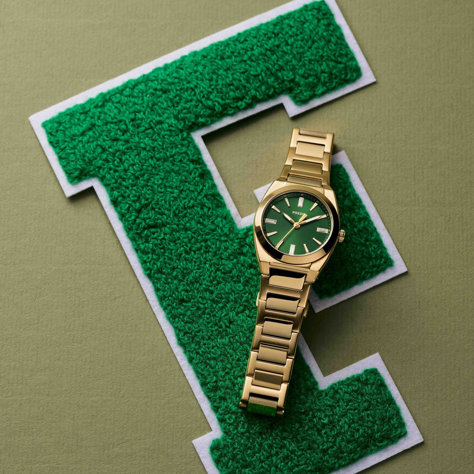 Fossil women's watch, green dial (view 7)