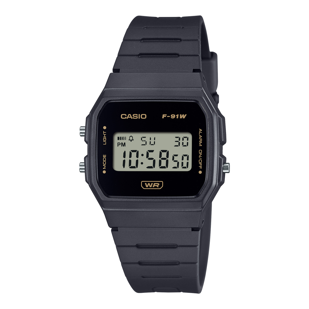 Casio Pop Black Resin Band Watch F91WB-8A