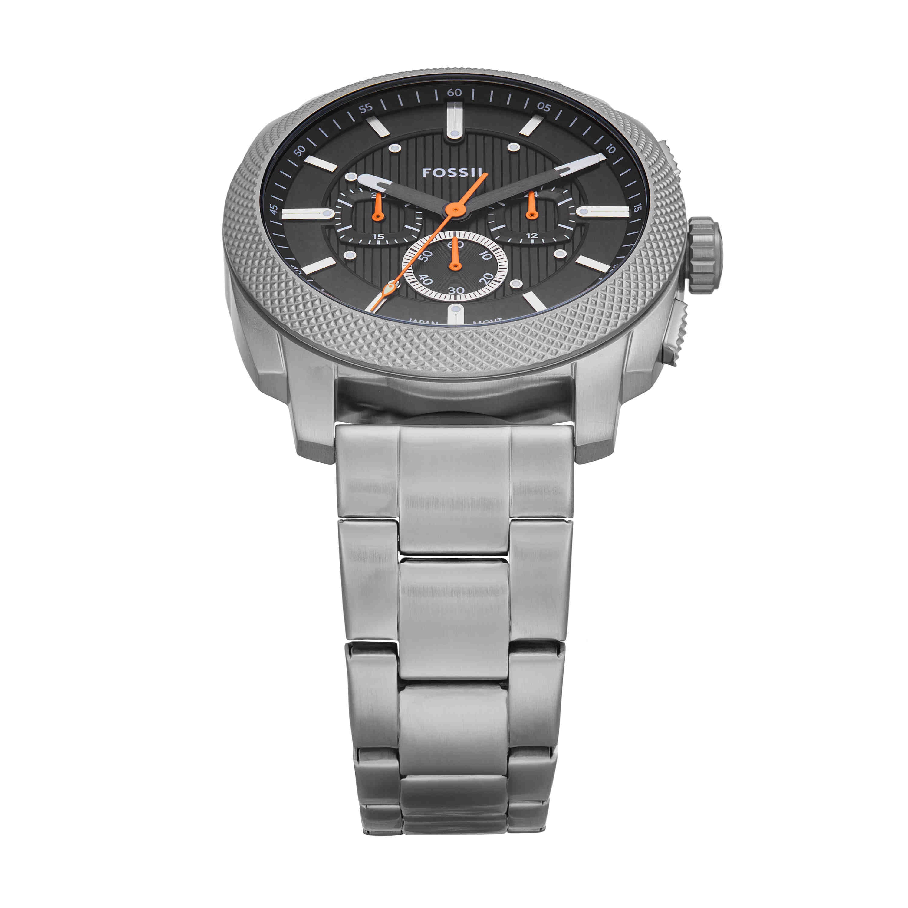 Fossil Machine Silver Stainless Steel Watch FS6095