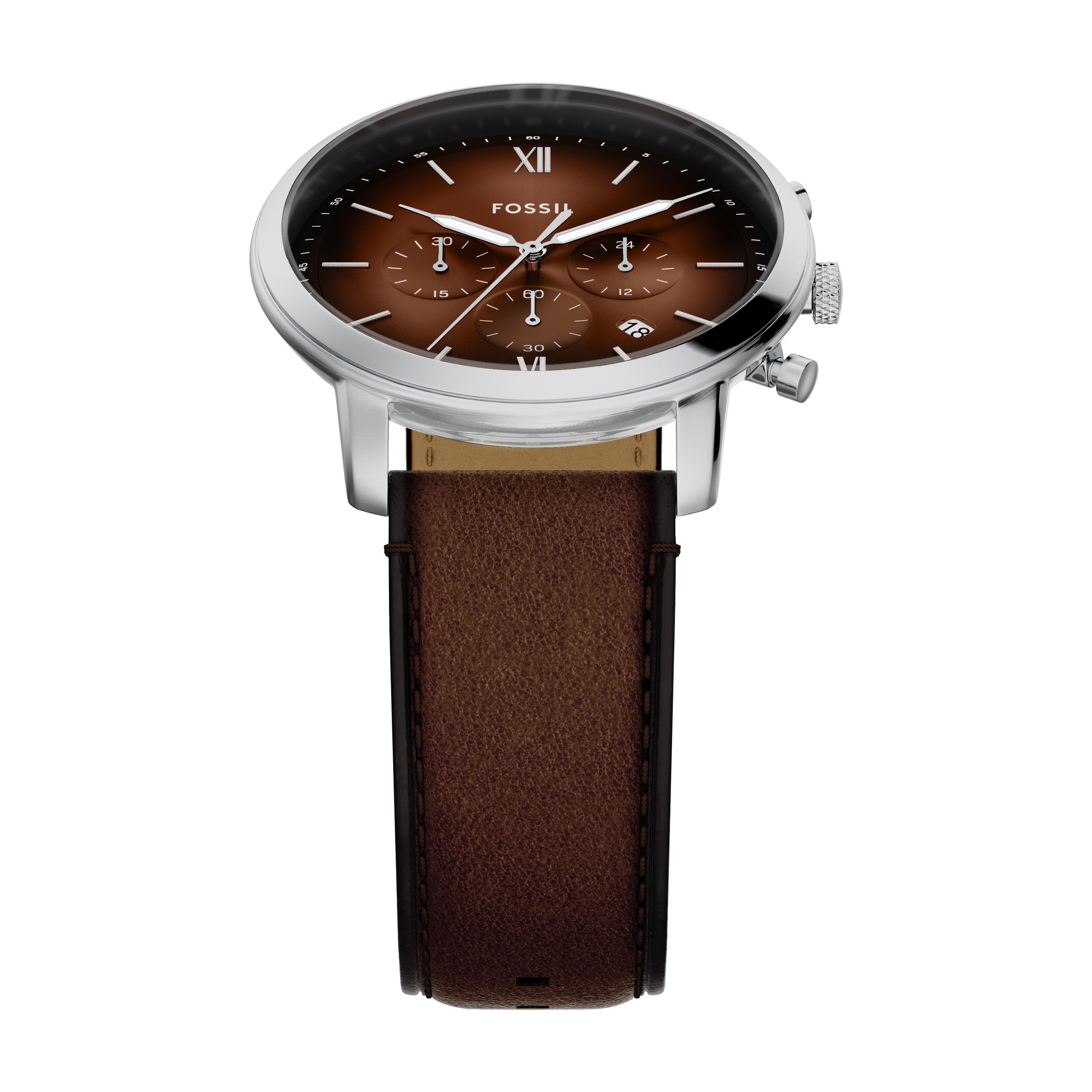 Fossil Neutra Chronograph Brown Leather Watch FS6143