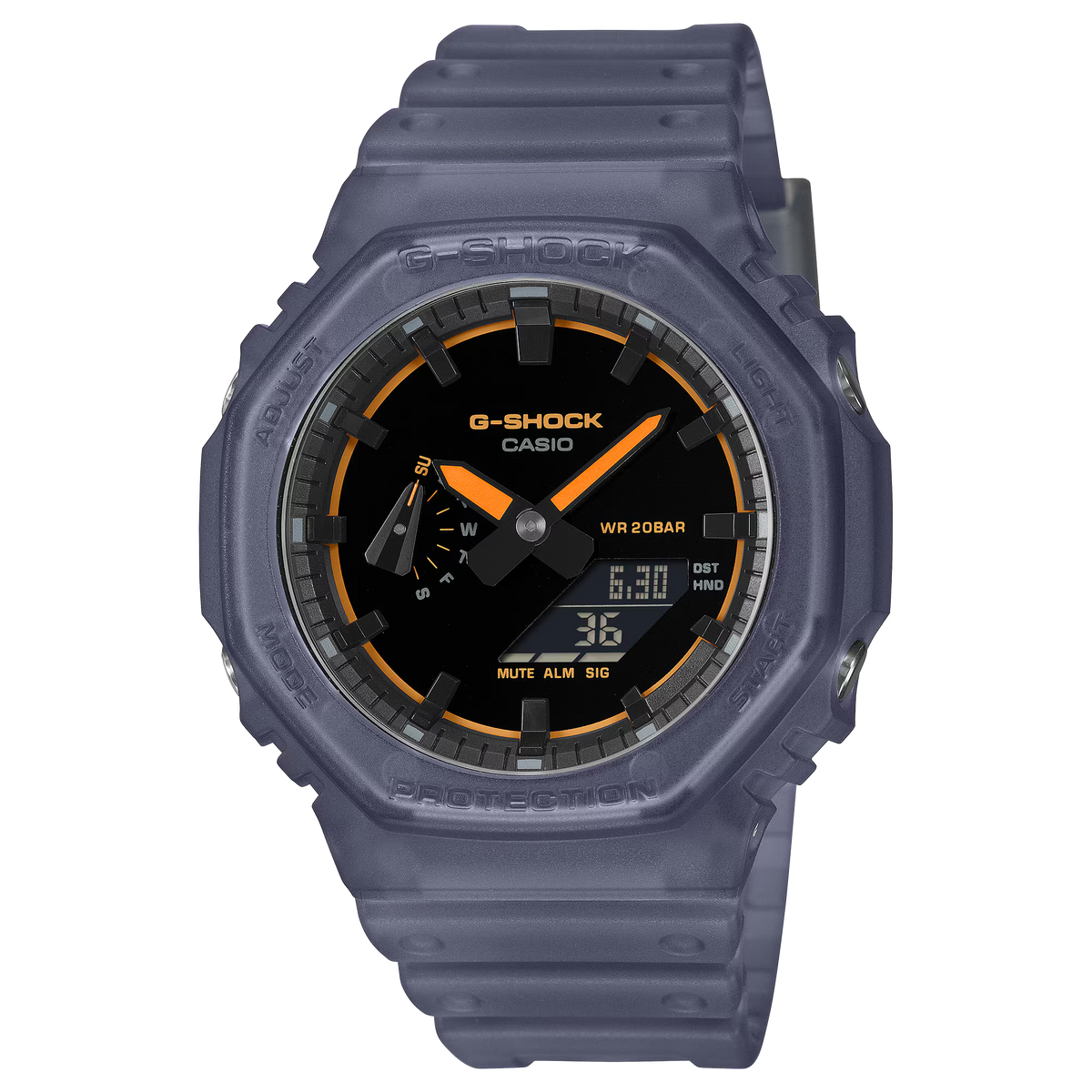 G-Shock Analog Digital Neon Orange Accents Watch GA2100K-2A