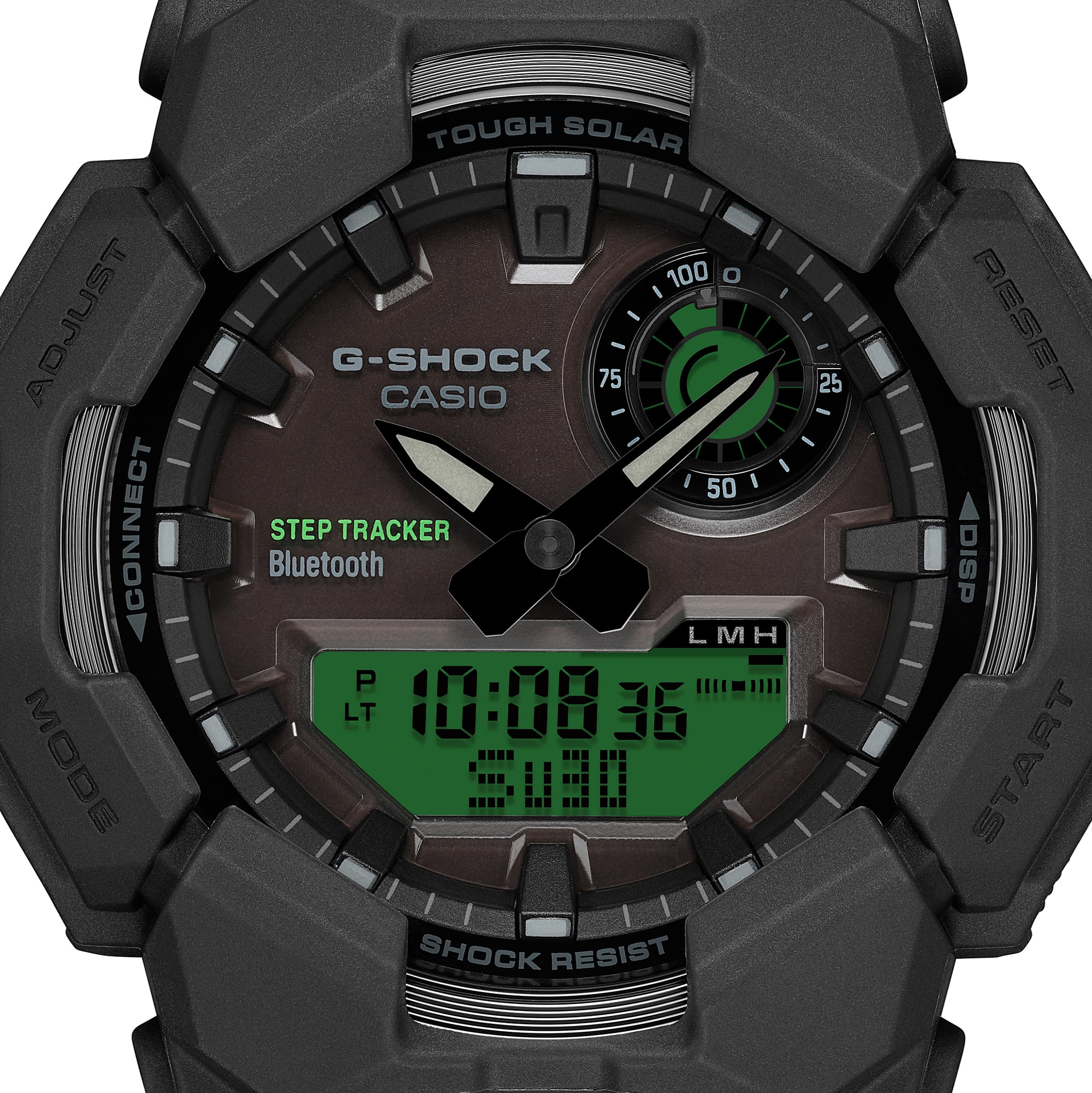 G-Shock Black and Electro Green Men's Watch GAB010BEG-1A