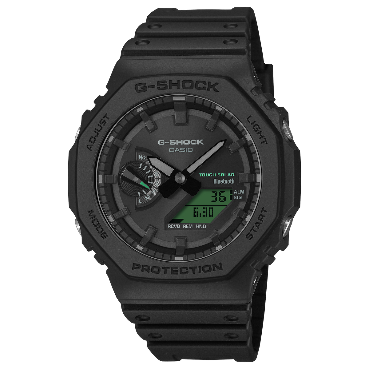 G-Shock Black and Electro Green GAB2100BEG-1A