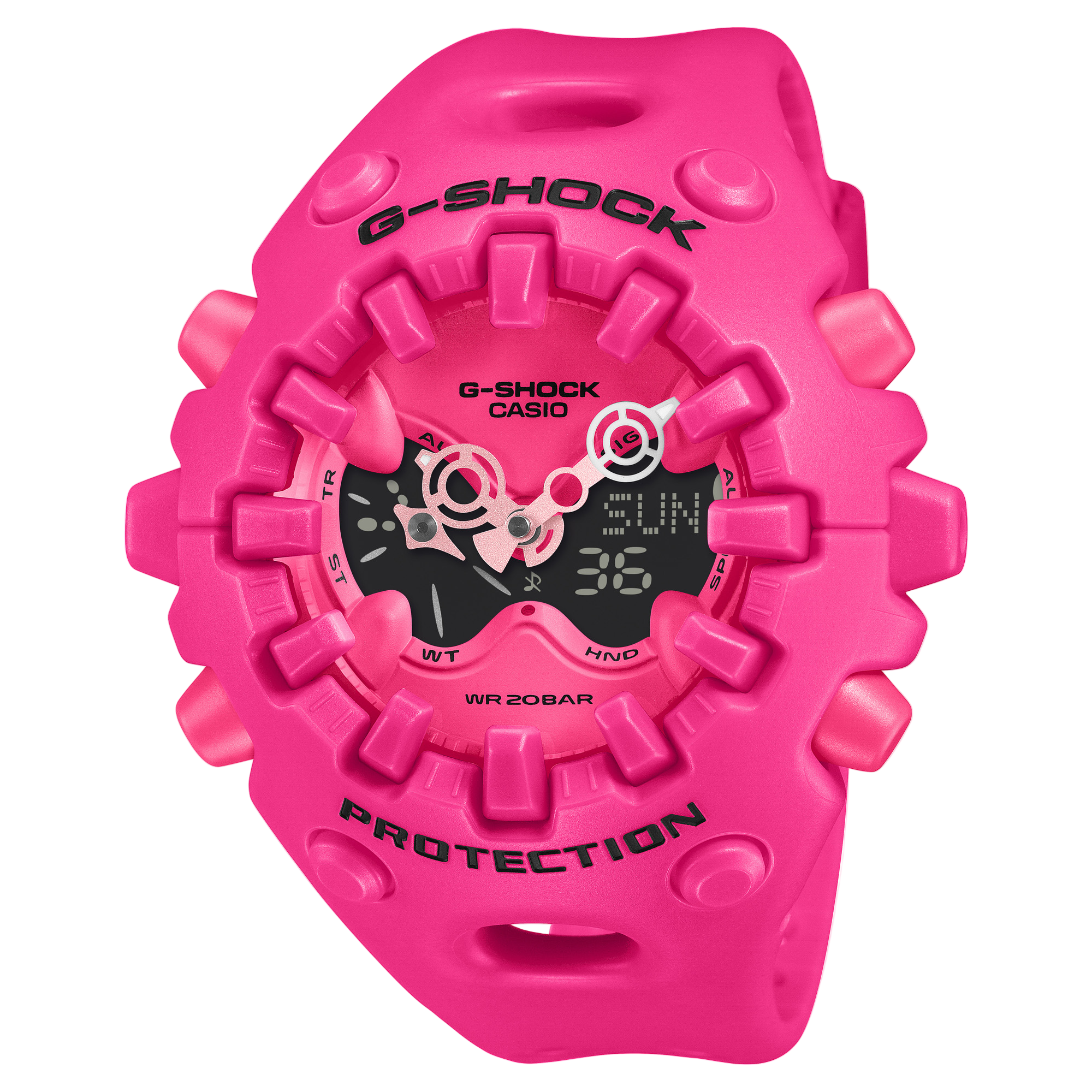 G-Shock Duo Analog Digital Pink Resin Band Watch GAV01-4A