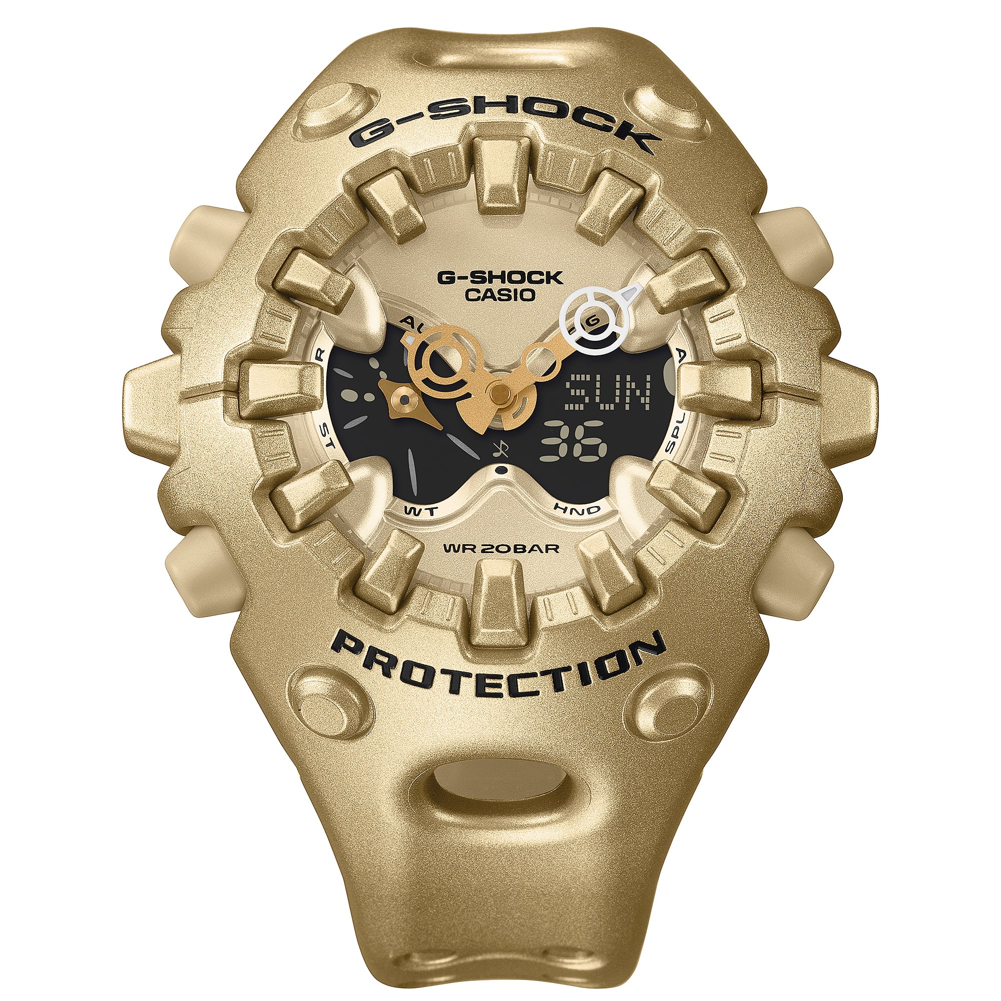 G-Shock Duo Analog Digital Gold Resin Band Watch GAV01A-9A