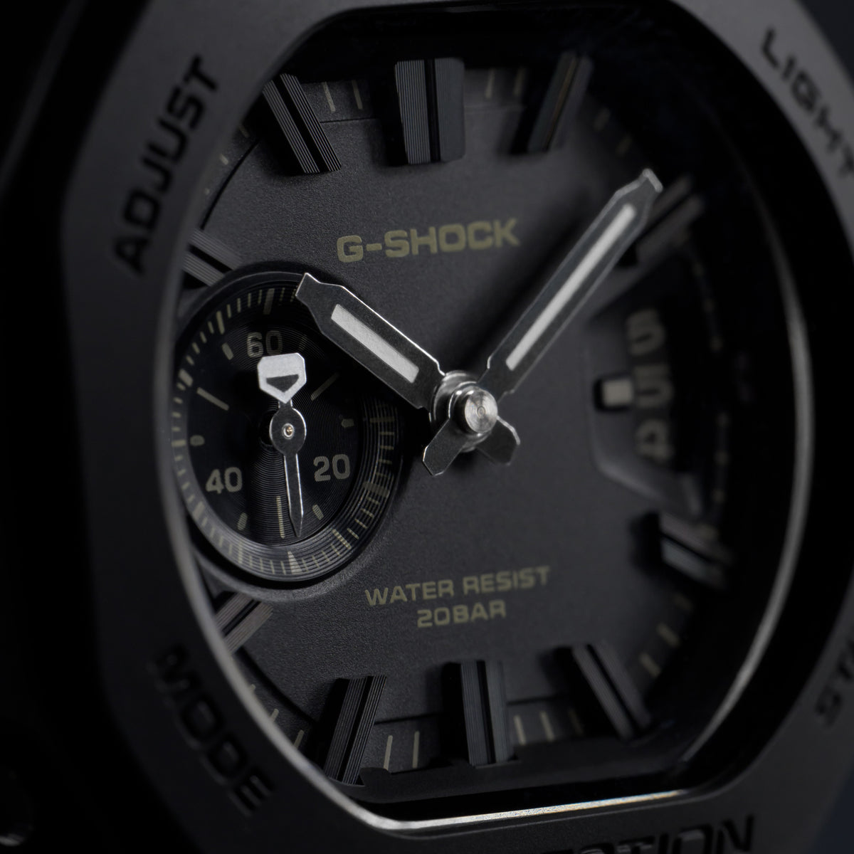 G-Shock 2500 Series Black GAC2500-1A analogue watch, lifestyle image