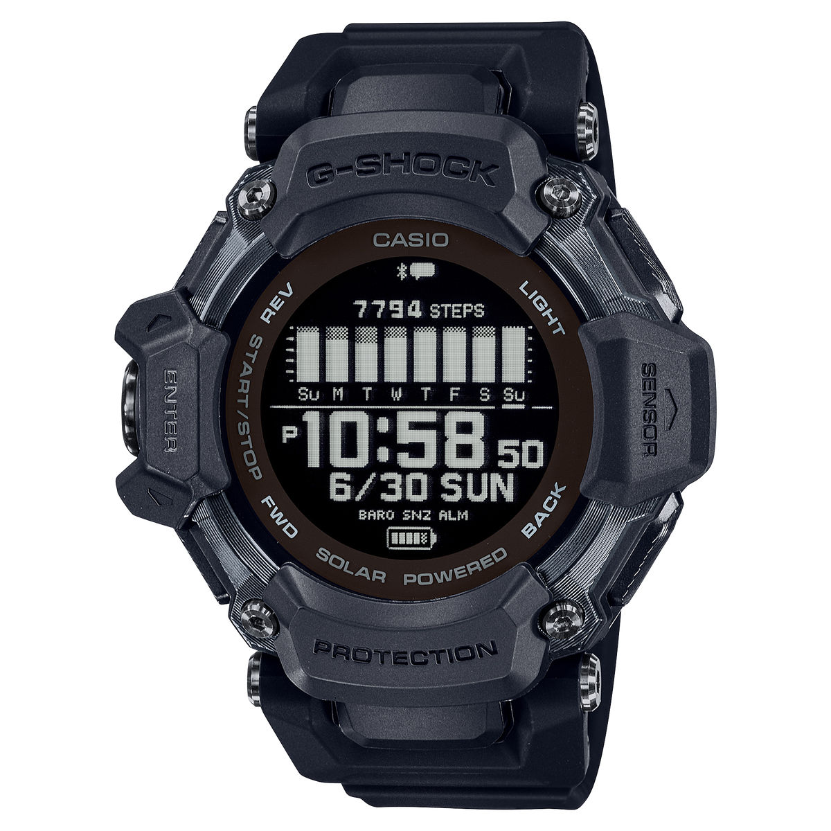 G-Shock Smart Heart Rate Black Resin Strap Watch GBDH2000-1B