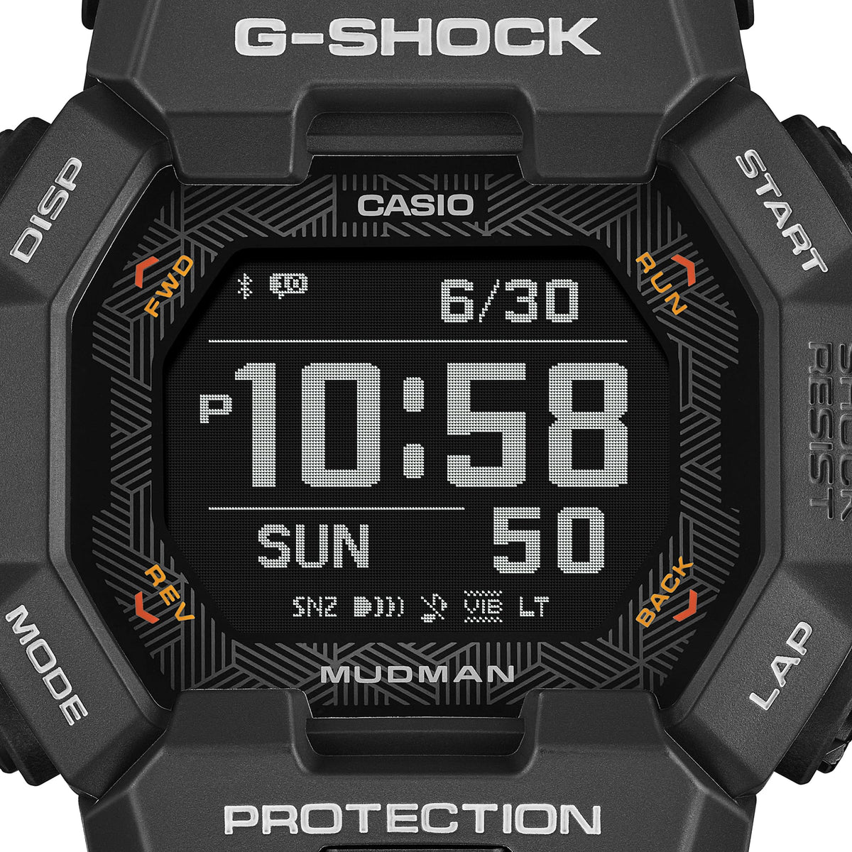 G-Shock Master of G Mudman Digital Black Resin Band Watch GDGB100-1D