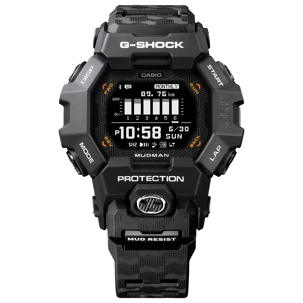 G-Shock Master of G Mudman Digital Black Resin Band Watch GDGB100-1D