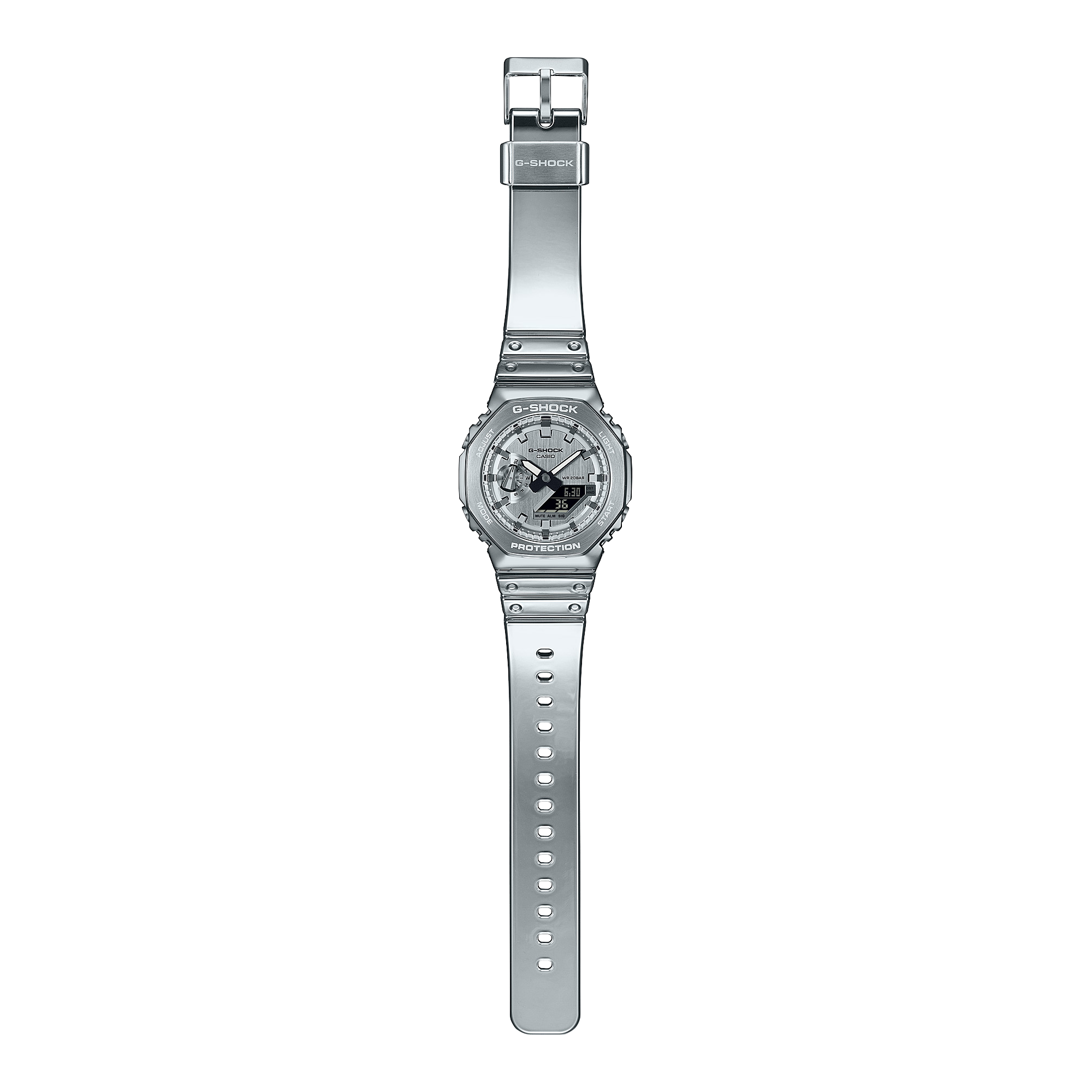 G-Shock G-Steel Stainless Steel Silver Dial Watch GM2100YM-8A