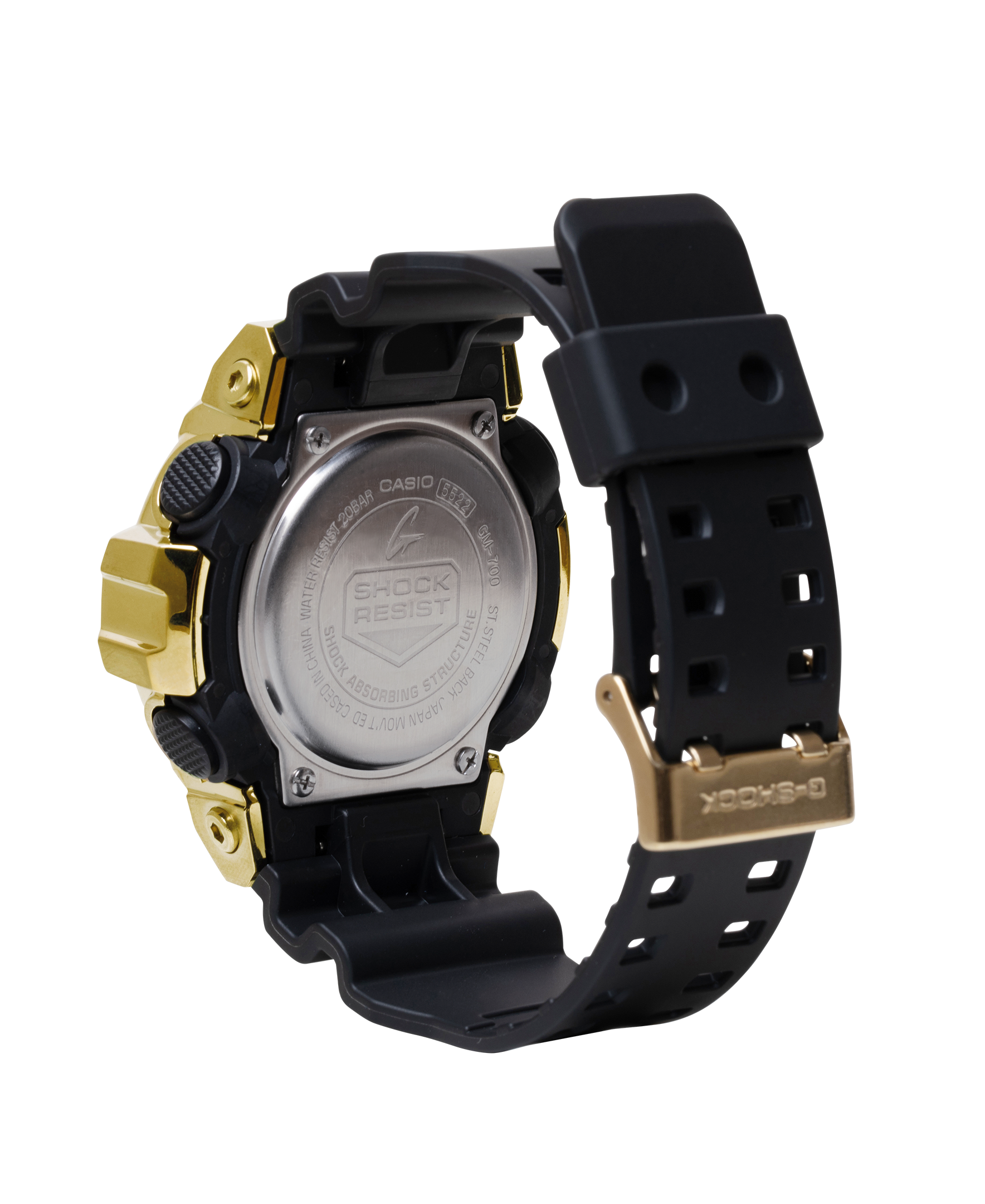 G-Shock G-Steel Gold Dial Black Resin Band Watch GM700G-9A