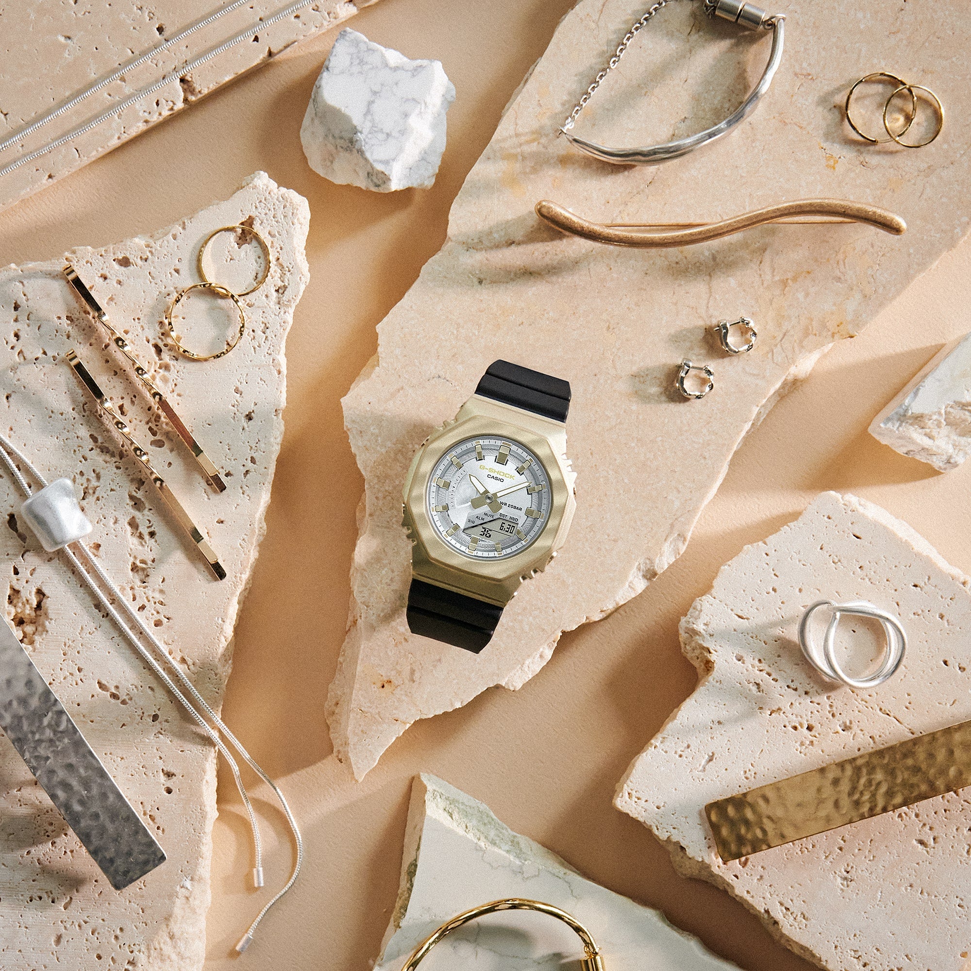 G-Shock Analog Digital Black Resin Band Watch GMS2100BC-1A